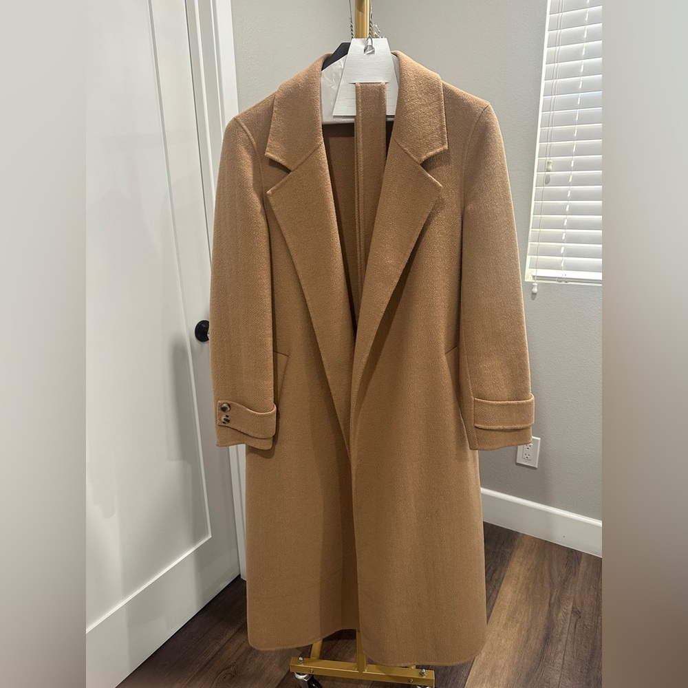 Reiss Leah Coat in Camel Size 8